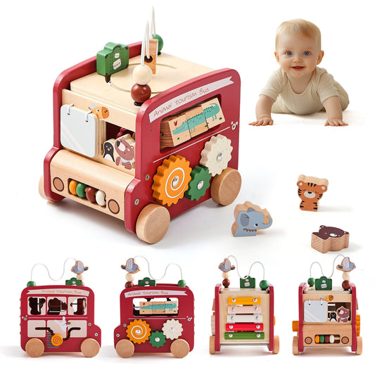Houten Dierenspeelauto πΎβ¨