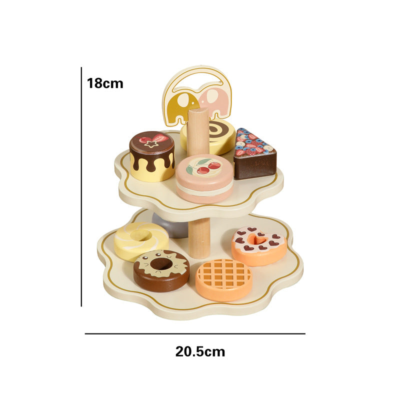 Complete Houten High Tea Speelset – Thee, Taart & Gezelligheid