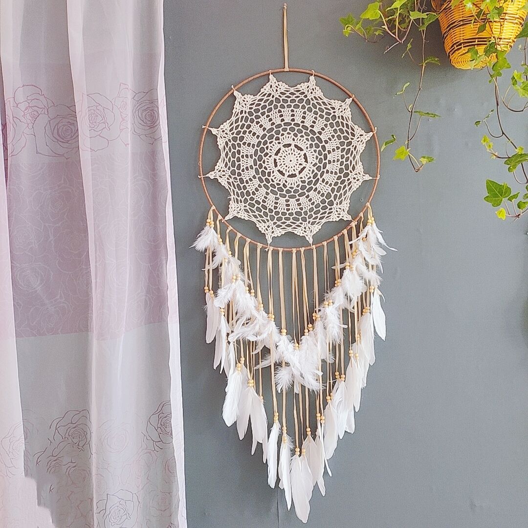 ✨ Dromenvanger Fantasy – Handgemaakt Gehaakt, Met of Zonder Lichtjes