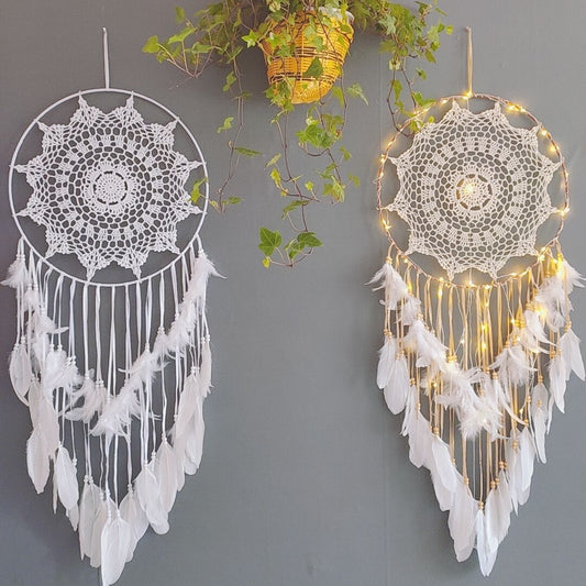 ✨ Dromenvanger Fantasy – Handgemaakt Gehaakt, Met of Zonder Lichtjes