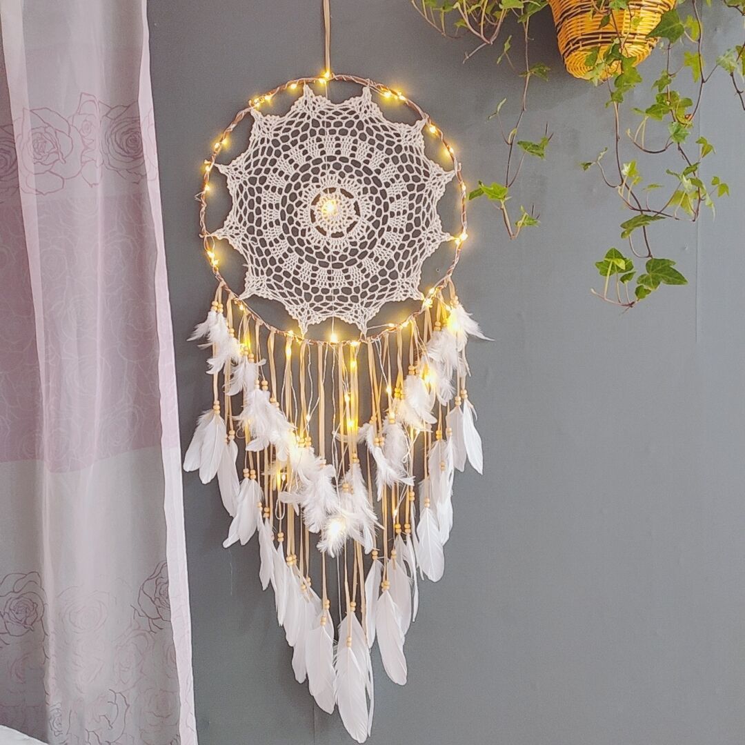 ✨ Dromenvanger Fantasy – Handgemaakt Gehaakt, Met of Zonder Lichtjes