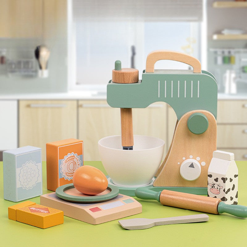 Houten Keukenmixer & Bakset 🥣✨ Magisch Speelplezier voor Kleine Chefs