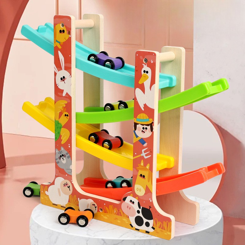 Houten Baby Racebaan 🚗✨