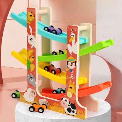Houten Baby Racebaan 🚗✨