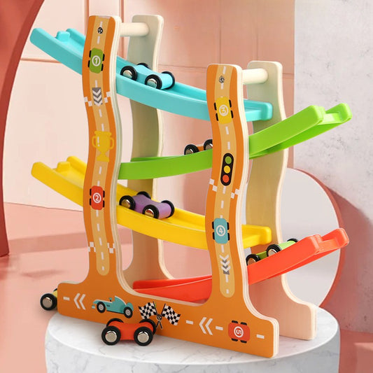 Houten Baby Racebaan 🚗✨