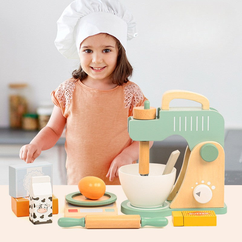 Houten Keukenmixer & Bakset 🥣✨ Magisch Speelplezier voor Kleine Chefs
