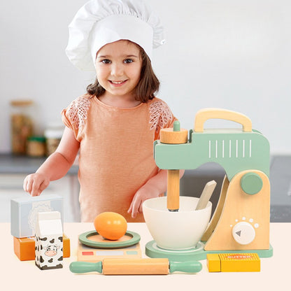 Houten Keukenmixer & Bakset 🥣✨ Magisch Speelplezier voor Kleine Chefs