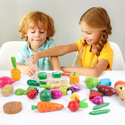 Houten Fruit & Groente Set 🍎🥕