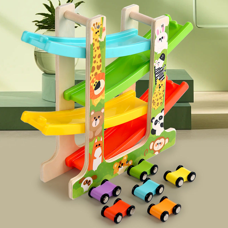 Houten Baby Racebaan 🚗✨
