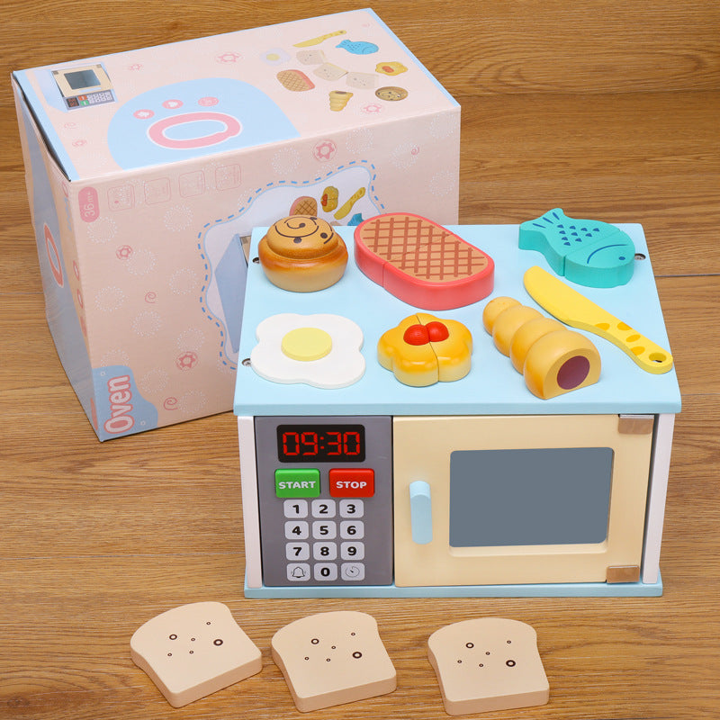 🍳✨ Houten Keukenspeelset voor Kinderen – Oven, Mixer & Mini Apparaten 🧸🌈