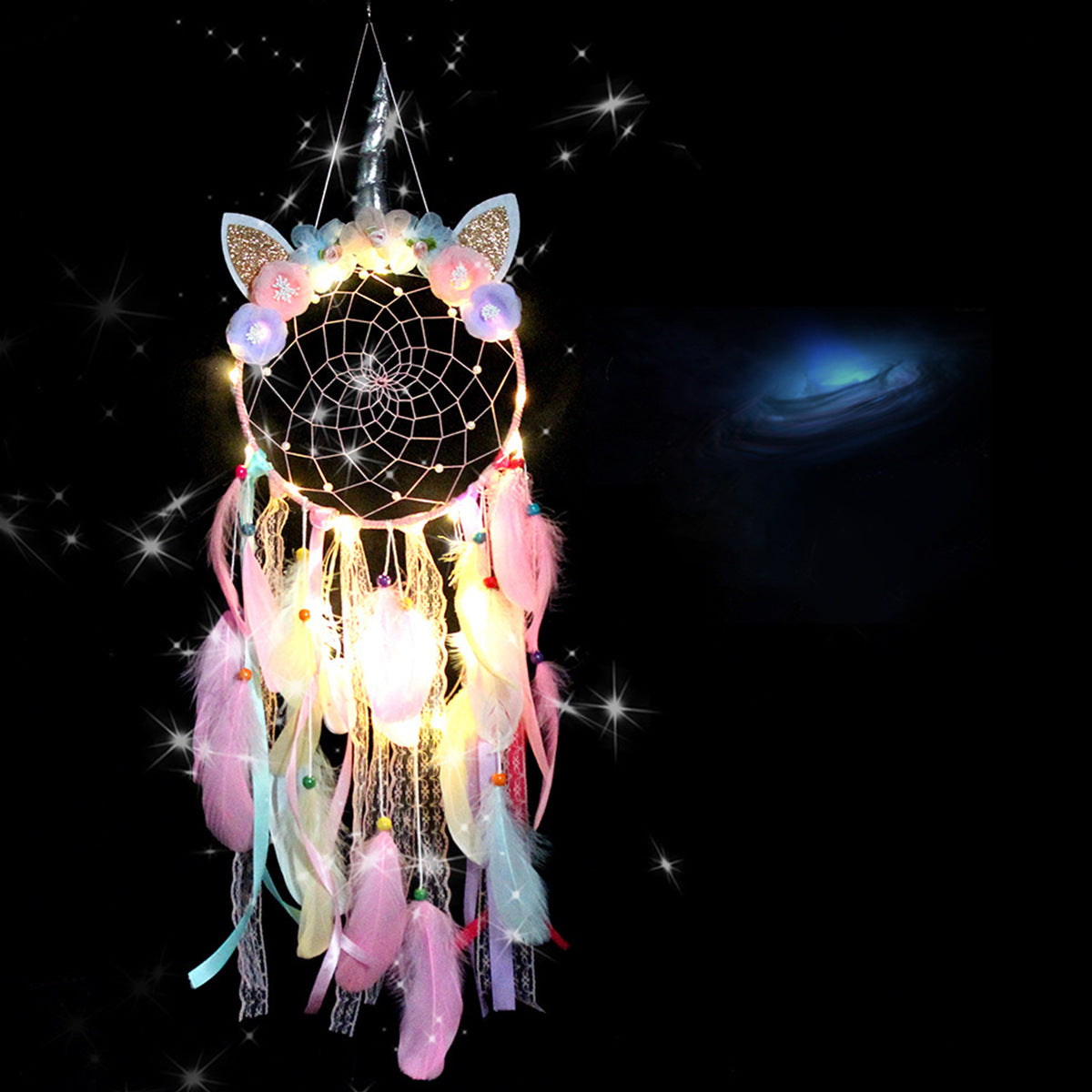 🦄 Dromenvanger Eenhoorn met Lichtjes