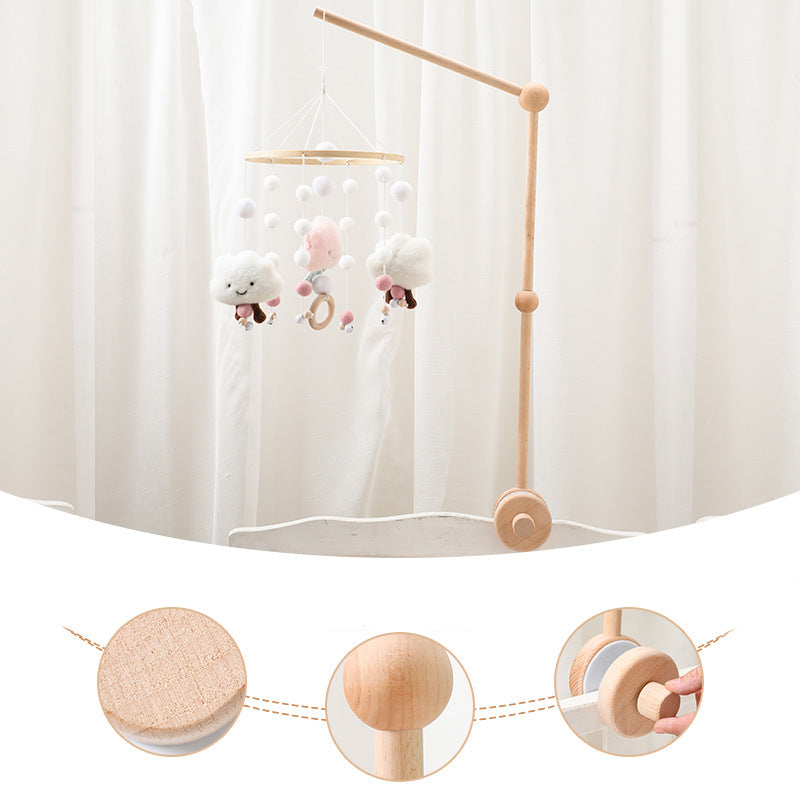 🌙 Houten Houder voor Droommobiel