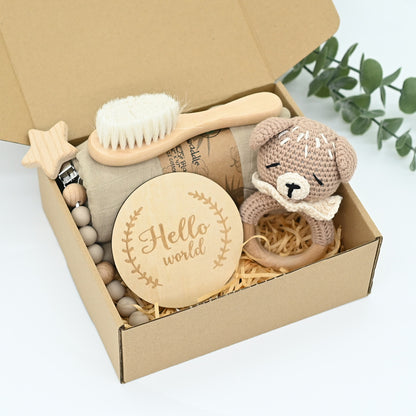 Hello World Giftset – Een Lief Welkom voor de Allerkleinsten 🤎