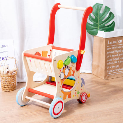 Houten Boodschappenkar 🛒✨