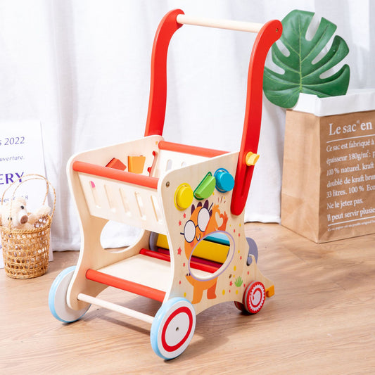 Houten Boodschappenkar 🛒✨